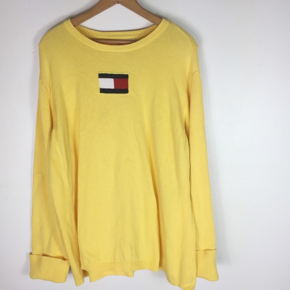 womens yellow tommy hilfiger jumper
